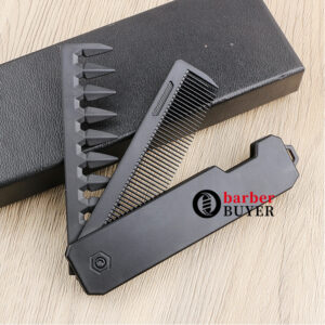 CESTOMEN Multifuncional Portable Plastic Folding Pocket Combs Barber Men Oil Head Beard Combs Hair Styling Wide Tooth Combs