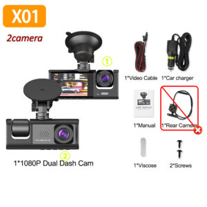 3-Channel Car DVR 1080P Dash Cam for Cars WIFI APP Video Recorder Dual Len Dashcam Rear View Camera for Vehicle Car accessory