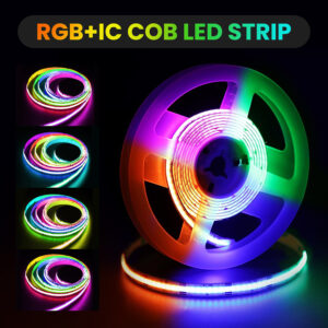 FCOB SPI RGB IC LED Light Strip WS2811 Addressable 720 630 LEDs Dream Color DC12V 5V WS2812B High Flexible FOB COB Lights