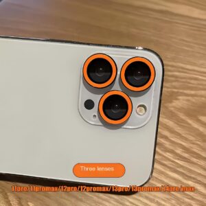 Luminous Ceramic Camera Protector Film For iPhone 11 12 13 14 15 Pro Max 15 Plus 13 12 mini Lens Ring Tempered Glass Glowing Cap