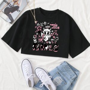 Karol G T-Shirt Manana Sera Bonito Shirt Girls O-Neck Short Sleeves Casual Women Crop Shirts Tops