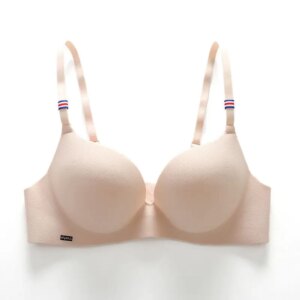 Sexy Bra One Piece Backless Bra Women Underwear Sexy Traceless Gathering Underwear Ice Silk and Steel Ring Free Full Fit Bra