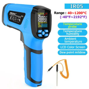 ‘-50┬░C~1600┬░C Non-contact Infrared Thermometer Temperature Gun Probe Laser Pyrometer Adjust Emissivity High Temperature Meter