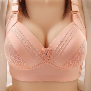 High-grade Women Bra Mom Brassiere Sexy Push Up Brassiere Large Size Thin Cup Without Steel Ring Female Bra Women Underwear