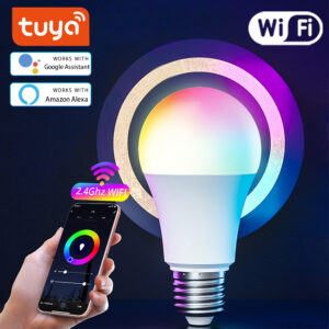 Tuya Smart WiFi Bulb E27 18W 12W 15W Smart Life APP Control Alice Alexa Voice Control Dimmable LED Lamp Works With Google Home