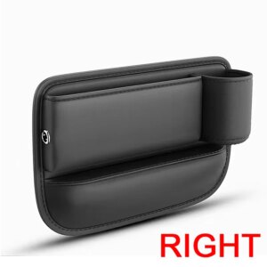 Car Seat Gap Filler Water Cup Holder Gap Side Storage Box Car Leather Universal Front Seat Gap Filler Storage Box Inside The Car
