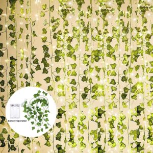 10M-2M Battery Operated String Light Artificial Ivy Fairy Light Christmas Tree Garland for Bedroom Curtain Dorm Wedding Decor