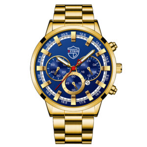 Luxury Mens Watches Men Business Stainless Steel Calendar Date Quartz Wristwatch Male Casual Luminous Hands Clock montre homme
