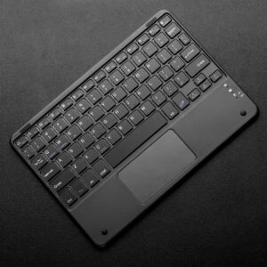 Wireless Keyboard with Touchpad, Ultra-Thin Bluetooth Mini Wireless Rechargeable Keyboard for iPad pro/iPad/iOS/Windows/Android