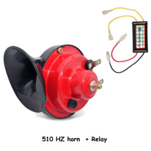 60db 12V 510hz Air Electric Snail Horn Supplies Car boat Motorcycles Automotive Loudspeaker Car Signal Sound Speaker with Relay