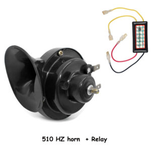 60db 12V 510hz Air Electric Snail Horn Supplies Car boat Motorcycles Automotive Loudspeaker Car Signal Sound Speaker with Relay