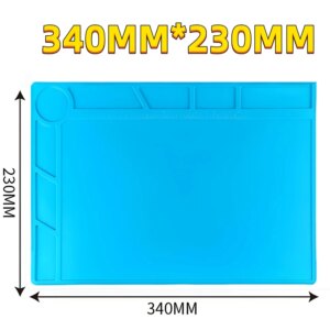 Welding Mat Heat Insulation Working Pad Silicone Soldering Mat Soldering Work Station Pad for Phone Welding Repair Tool
