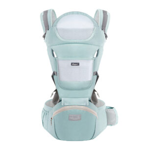 Ergonomic Baby Carrier with Storage Bag – Kangaroo Shoulder Sling for Infants and Toddlers, Hip Seat for 3-36 Months