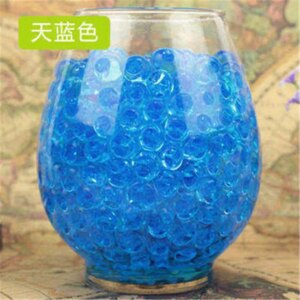 50000Pcs Hydrogel Pearl Shaped Crystal Soil Water Beads Bio 7-8MM Gel Ball For Flower/Weeding Mud Growing Magic Jelly Balls