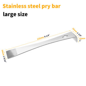 Pry Bar Scraper Nail Puller Stainless Steel Flat Crowbar Angled Edge Pry Bar for Pulling and Scraping Tool