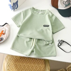 Summer Children Boys Girl Clothing Sets Kids Cartoon T-Shirt Shorts 2Pcs/Set Toddler Leisure Sport Suits Baby Cotton Tracksuits