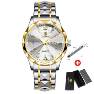 PAAZOMU Luxury Men Watches Business Top Brand Man Wristwatch Waterproof Luminous Date Week Quartz Men’s Watch High Quality+Box