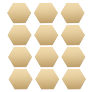 12Pcs/Set 3D Mirror Wall Stickers Home Decor Hexagon Acrylic Mirror Sticker DIY Mural Removable Room Decal