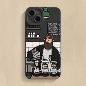 Make Coffee Silicone Phone Case For iPhone 11 12 13 14 15 Pro Max XS X XR 7 8 14 6 Plus SE 2020 Camera Lens Protection Cover
