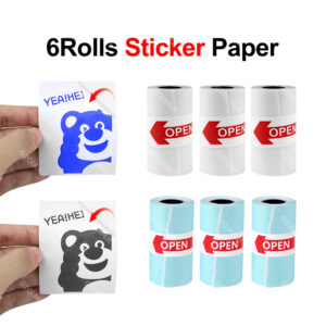 Mini Printer Thermal Adhesive Labels Printer Sticker Wireless Bluetooth Pocket Photo Printer for Home Children Gift Android IOS