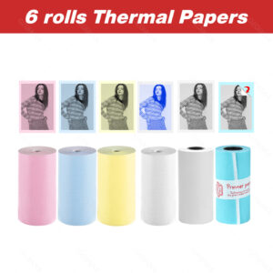 Mini Printer Thermal Adhesive Labels Printer Sticker Wireless Bluetooth Pocket Photo Printer for Home Children Gift Android IOS