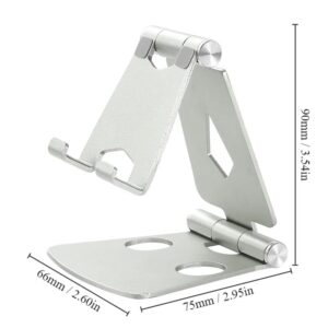 Metal Mobile Phone Holder Stand On Desktop Aluminum Alloy Tablet Holder For IPhone/IPad/Xiaomi Universal Table Cell Phone Stand