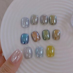 Upgrade Velvet Cat Eye Magnetic Powder Porcelain White Bling Bling Chrome Pigment Moonlight Crystal-plated DIY Nail Art Decor
