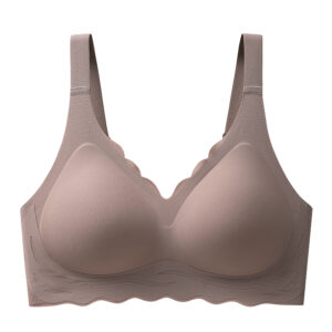 Women’s Sports Bras Seamless One-piece Comfortable No Steel Ring Yoga Fitness Sleep Underwear Gathered Anti-sagging Push Up Bra