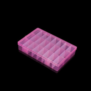 24 Grids Adjustable Plastic Jewelry Beads Accessories Storage Boxs Case Jewelry Display Beads Earring Making Organizer Container