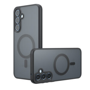Magsafe Case For Galaxy A55 Ultra Minimalist Anti Slip Drop FingerPrint Wireless Charging Magnetic Samsung A35 Prevention Cover