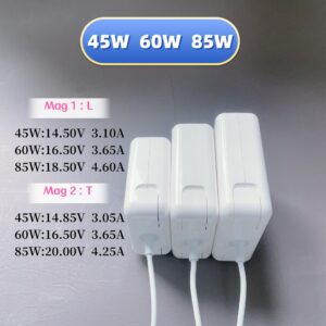 For macbook 45W 60W 85W Magsaf* 2 macbook charger A1466 A1278 A1502 A1398 A1286 Power Adapter For Macbook Air Pro charger case