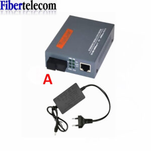 Gigabit Fiber Optical Media Converter HTB-GS-03 1000Mbps  Single Fiber SC Port External Power Supply Optical fiber transmitter