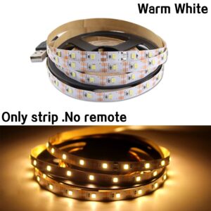 Warm White Blue 5V USB Led Strip Lights For Smart TV Backgound Living Gaming Room Bedroom Home Decor Christmas Decoration Lamp