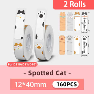 Nimbot Mini D110 Label Thermal Printer Portable Self-Adhesive White Stickers Handheld Printer For Tag Price Printer Without Ink