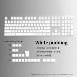 130 PCs Keycaps for Mechanical Keyboard Accessories Translucent Keycaps for Gaming Keyboard PBT Key Caps for Customized Keyboard