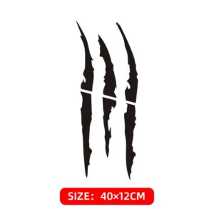 1pcs Motorcycle Stickers Skull Demon Claw HAHA Decals Stickers for Motorcycle Car Helmet Black Laser Reflective Moto Decals