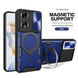 Armor Magnetic Case For Honor Magic 6 Lite 5G 90 Lite X9B5G X8B X7B Nova 11i 11 Pro 4G Ring Holder Stand Shockproof Coque Fundas