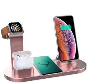 7 In 1 Wireless Charger Stand Pad For iPhone 15 14 13 12 11 X Apple Watch Airpods Desk Phone Chargers Fast Charging Dock Station