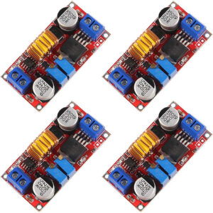 4 PCs 5A DC-DC Adjustable Buck Converter XL4015 4 – 38V to 1.25 – 36V Step Down Power Supply Voltage Regulator Power Module