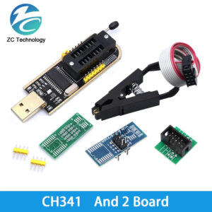 Original CH341A 24 25 Series EEPROM Flash BIOS USB Programmer Module + SOIC8 SOP8 Test Clip For EEPROM 93CXX / 25CXX / 24CXX