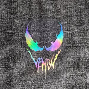 Car Stickers Venom Funny Reflective Decoration for Auto Window Windshield Trunk Bumper Body Styling Motorcycle Helmet Decals