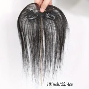 Natural Human Hair Clip-In Bangs,Hairline Replacement Lanugo Bangs Hand Woven Hair Bangs With Sideburns Clip In Hair Extensions