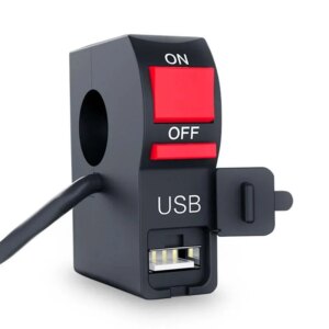 Universal Waterproof 12V Usb Moto Motorbike Handlebar USB Socket Splitter Charger Power Adapters Motorcycle Power Socket Plugs
