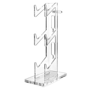 GAMINJA Acrylic Clear Controller Display Stand Compatible with PS5 PS4 Nintendo Switch Xbox Game Controller Holder Headphone Hol