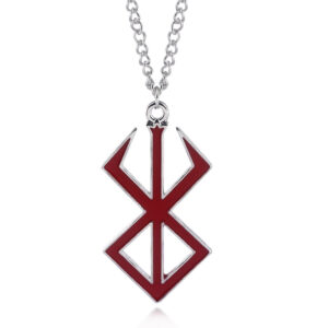 Fashion Anime Berserk Symbol Logo Necklace Guts Sword Logo Pendants Cosplay Jewelry Decoration Necklace Props Gifts