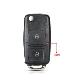 KEYYOU Modified 2 3 Buttons Remote Flip Folding Car Key Shell For VW Volkswagen MK4 Bora Golf 4 5 6 Passat Polo Bora Touran