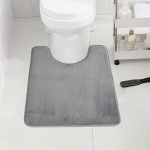 U-SHAPE Bathroom Floor Mat Toilet Mat Anti-slip Bathroom Mat Absorbent Bath Mat Home Decoration
