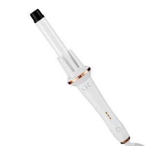 Curling Iron Negative Ion Curling Wand Hair Tools,White,EU Plug