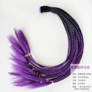 Motorcycle Helmet Braid Pigtails Ponytail With Sucker Motorbike Pigtails Women Men Casco Moto Ponytail Motorcycle Accessories