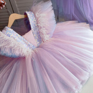 Party Dresses for Girls Kids Unicorn Dress Flower Girl Dresses for Wedding Ruffles Rainbow Infant Birthday Christening Vestidos